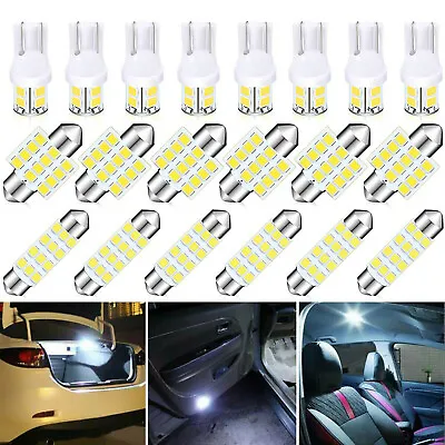 $6.99 • Buy 20Pcs LED Interior Lights Bulbs Kit Car Licens Plate Dome Map Trunk Lamps 6000K