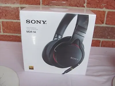 $539 • Buy Sony MDR-1A MDR 1A Premium Hi-Res Over Ear Stereo Headphones BLACK