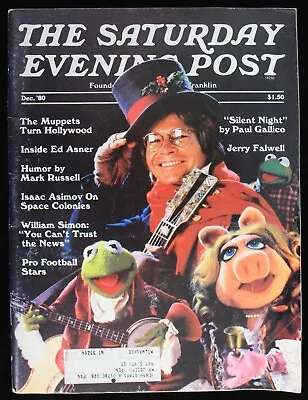 1980 Saturday Evening Post Magazine With Jim Henson And The Muppets On The Cover • $48.75