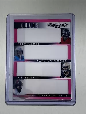 TREY PALMER Peoples A.T. PERRY +1 2023 Leaf MultiGraphics PINK Clear PROOF 1/1 • $2.99