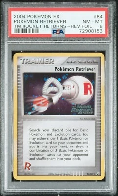 $29.99 • Buy PSA 8 NEAR MINT Pokemon Retriever TEAM ROCKET RETURNS #84 HOLO RARE Pokemon Card