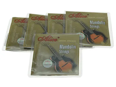 5 Set Alice Plated Steel Mandolin Strings Coated Copper Alloy Wound String • $14.99