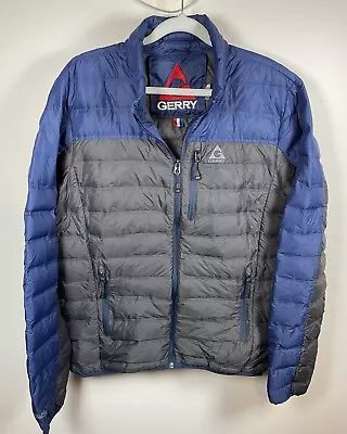 Gerry Down Insulated Full Zip Outdoors Jacket Men's Size Medium - Blue & Gray • $22