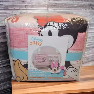 Disney Baby Minnie Mouse   Hello Gorgeous   3 Piece Crib Bedding Set NEW • $29.88