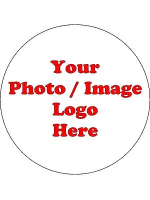 30 X Your Photo Image Logo 1.5  Edible PRE-CUT Premium Rice Paper Cake Toppers • £4