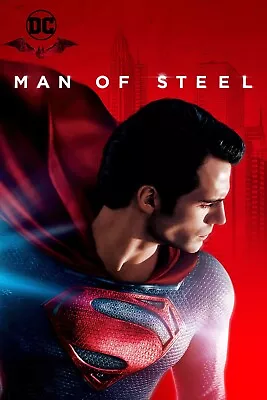 2013 Man Of Steel Movie Poster 11X17 Superman Clark Kent Henry Cavill Lois 🍿 • $12.93