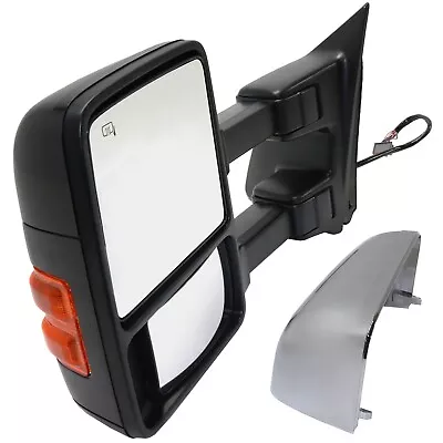 Tow Mirror For 2010-16 Ford F-450 F-250 Super Duty Left Side Power Heated Glass • $320.35