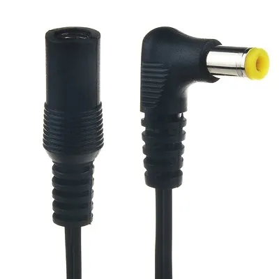 5.5mm X 2.5mm Right Angle DC Power Cable Male Plug Connector Adapter Plastic • $4.31