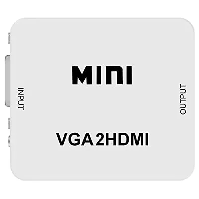 Mini 1080P VGA To HDMI Adapter Converter VGA2HDMI Converter Connector With Au... • $21.32