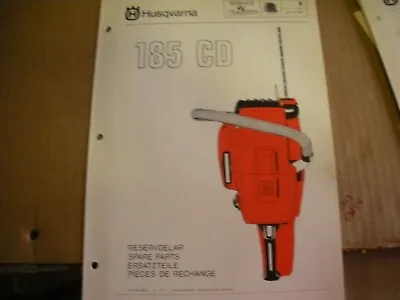 Husqvarna 185CD Chainsaw Parts Listvintage Chainsaw D1 • $17.75