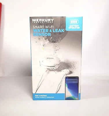 New Merkury Innovations Smart Water & Flood Sensor Wifi Smart Home Leak Alert • $18.80