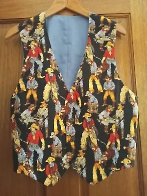 Waistcoat Vest Cowboy Theme Western Rodeo • $50