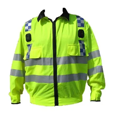 £10.95 • Buy Ex Police Hi Vis Lightweight Reflective Bomber Jacket Security Dog Handler LW06A
