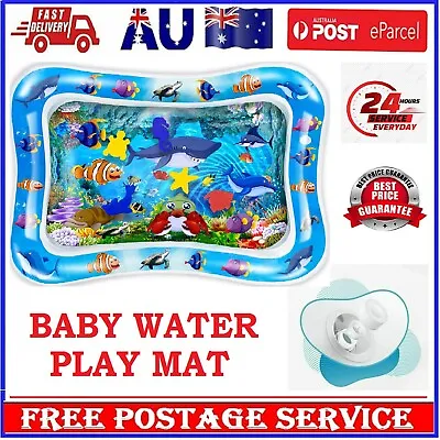 $17.99 • Buy Baby Water Play Inflatable Mat Fun Time Tummy Toddler Sea World For Children AU