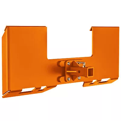 3/8  Thick Skid Steer Mount Plate Quick Attach W/ 2  Removable Hitch Orange US • $179.99