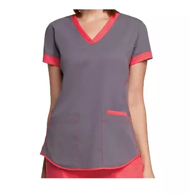 {XS} Barco NrG Scrub Top 3159 TST Titanium/Sweet Tart • $27