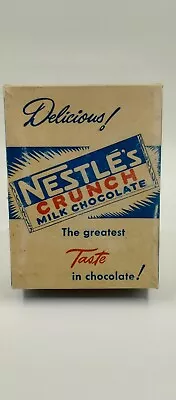 Vintage Nestle's Crunch 24 Bar Dealer's Display Box Free Shipping • $35.99