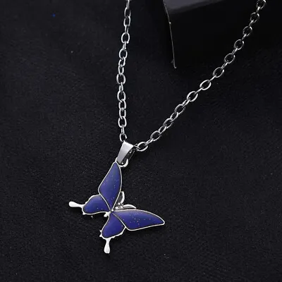 Creative Mood Necklace Change Emotion Feeling Temperature Control Butterfly • $12.29