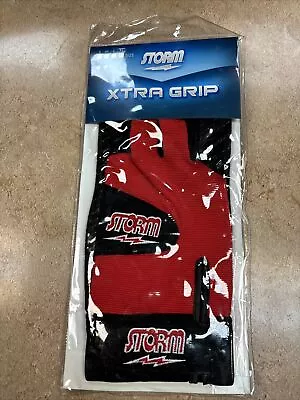 NEW Storm XTRA-GRIP Right Handed Bowling Glove RED/BLACK • $14.95