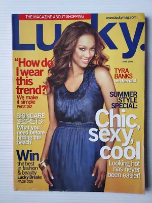 2006 Lucky Magazine TYRA BANKS Converse AD Mischa Barton Michelle Buswell RARE • $19.99