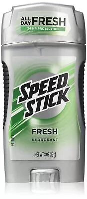Speed Stick Deodorant For Men Fresh 3 Oz (Pack Of 6) • $31.99