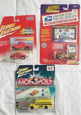 Johnny Lightning Vintage Car Lot USPS Willy Gassers Monopoly NIP • $5.99