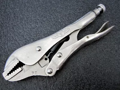 Vintage Petersen Vise Grip 7R Straight Jaw Locking Pliers Dewitt USA • $27.95