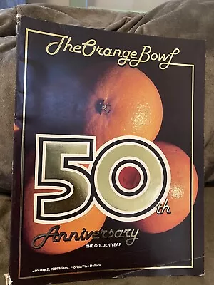 Orange Bowl 50th Anniversary Golden Year January 2 1984 Program Miami Florida • $25