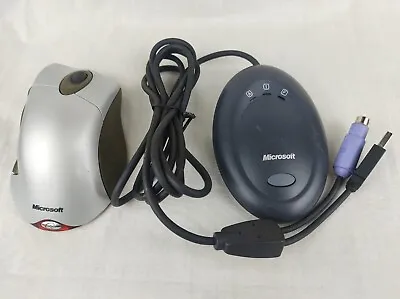 Microsoft IntelliMouse Explorer 1.0A Wireless Mouse Receiver USB PS/2 Compatible • $35