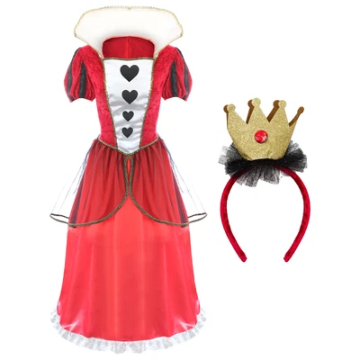 £24.99 • Buy Ladies Queen Of Hearts Fancy Dress Costume Alice Wonder Land World Book Day