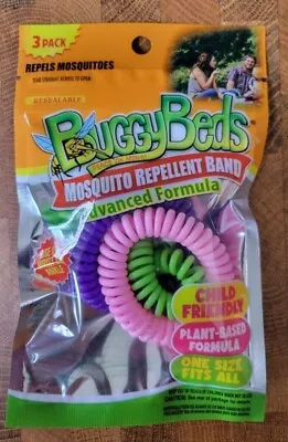 Buggy Beds - Mosquito Insect Repellent Band Wristbands Advanced Formula 3 PACK • $2.50