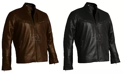 Men's Vin Diesel Classic Fashion Fast And Furious 6 Black Leather Jacket • $89.99