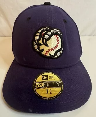 Boise Hawks New Era Authentic 59FIFTY Fitted Hat Purple 7 3/8 MiLB Polyester • $24.95