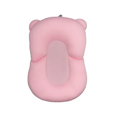 Pink Baby Bath Support Pillow Comfy Wash Cushion Easy To Clean • £21.99