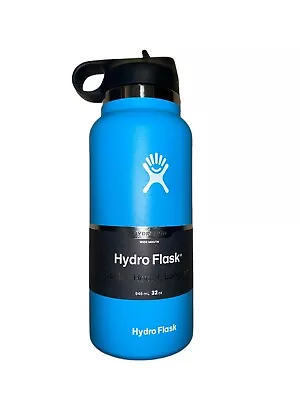 Hydro Flask 32oz Wide Mouth With Straw Lid - Pacific • $2.35