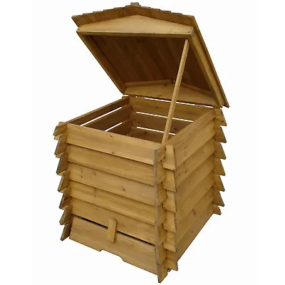£99.99 • Buy 328L Wooden Compost Bin Composter BeeHive Style Recycle Garden Kitchen Waste 337