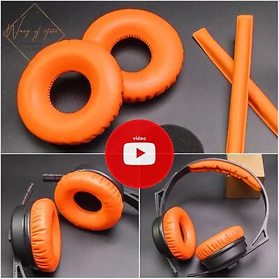 $9.61 • Buy Orange Ear Pads Headband Top Foam Cushion For SENNHEISER HD25 LIGHT Headphone