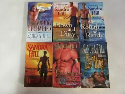 BIG Lot (6) SANDRA HILL Books VIKING 2 Series Vol. #1-2 5-8 TIME TRAVEL ROMANCE • $34.95