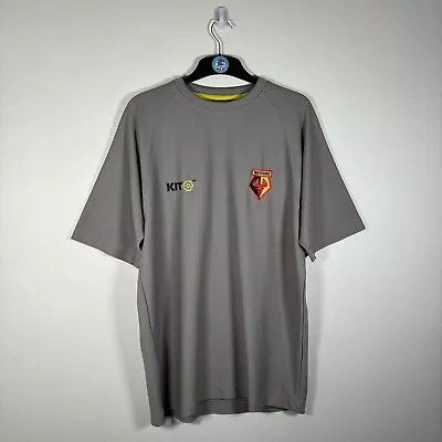 WATFORD Training Warm Up Kit Shirt Grey Kit@ 2001-2004 Era Mens - Size Large • $18.66