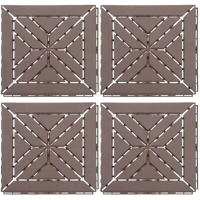  4pcs Interlocking Flooring Plastic Flooring Outdoor Flooring Garden Flooring • £35.79