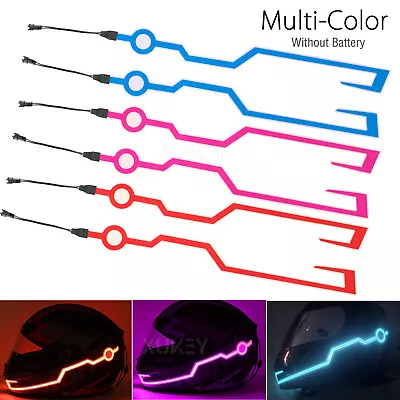 3 Mode LED Light Strip Motorcycle Helmet Night Riding Signal Flashing Stripe Bar • $9.99