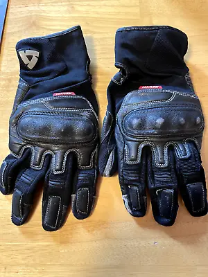 Rev'It Striker  Mens Leather Motorcycle Gloves Black  XL • $23
