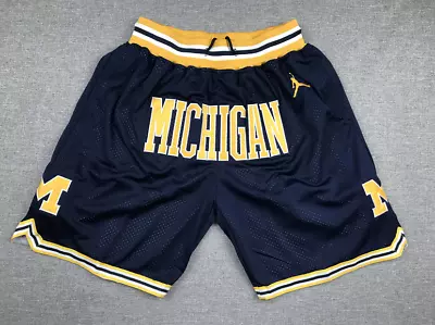 Michigan Wolverines Summer City Edition Basketball Team Shorts S-3XL Purple • $59.99