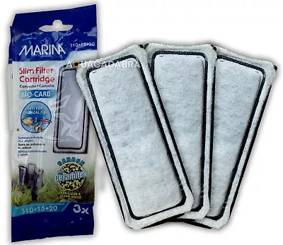 Marina Biocarb 1 2 3 6 12 24 Slim Filter Cartridge 3pk Tropical Fish • £10.95