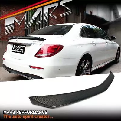 VATH Style Carbon Boot Lip Spoiler For Mecedes Benz W213 Sedan & E43 E55 E63 AMG • $399.99