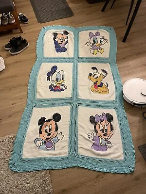 Handmade Disney Quilt (Baby Daisy Baby Donald Baby Mickey Baby Minnie Pluto) • £68.11