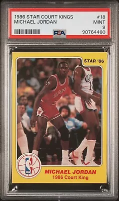 1986 Star Michael Jordan Court Kings #18 PSA 9 • $4000