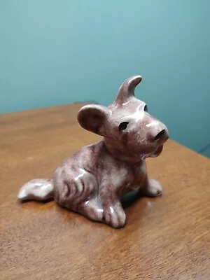 Vintage Dorothy Kindell Dog Figurine California Pottery Terrier Mid Century 4  T • $45