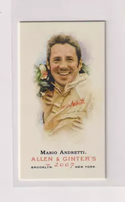 Mario Andretti 2007 Topps Allen & Ginter Mini Baseball Card # 19 $1.00 Shipping • $3