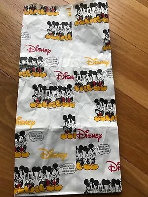 Disney Mickey Mouse Paper Popcorn Bag • $2.95